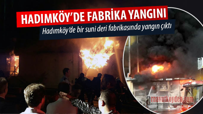 hadimkoy-suni-deri-fabrikasi-yangin